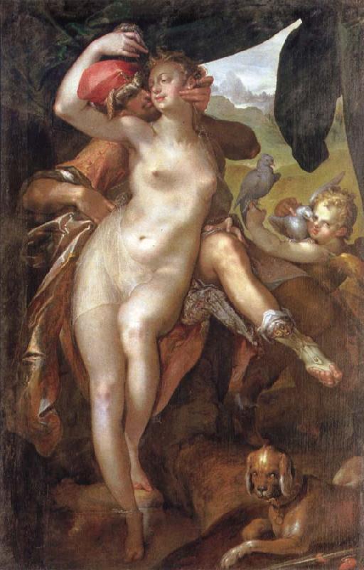 Bartholomaus Spranger Venus and Adonis oil painting picture